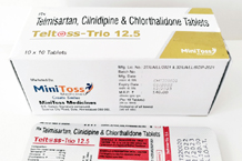  Minitoss Medicines Pharma franchise products -	tablet teltoss trio 12.5.jpg	